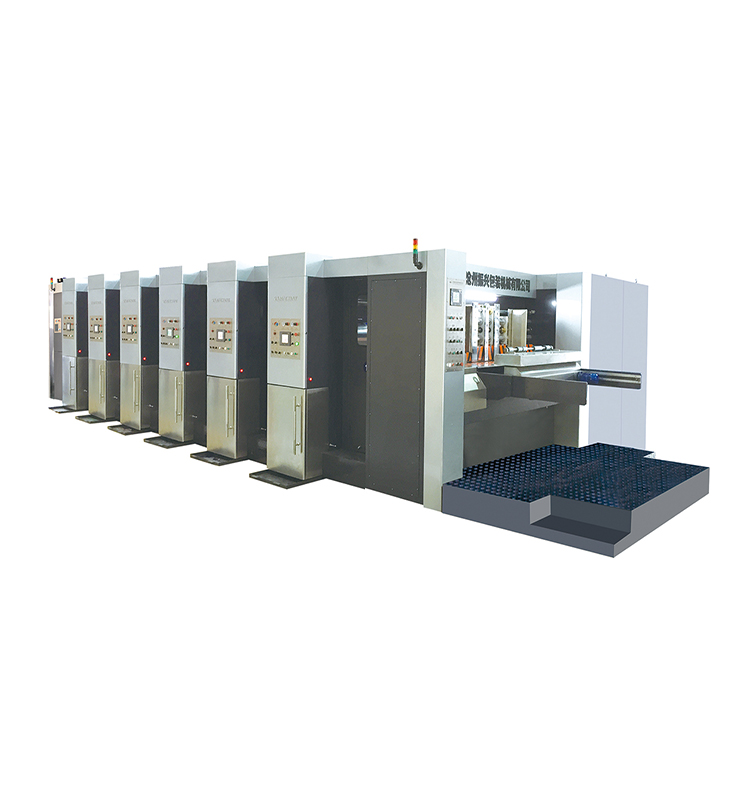 Multicolor Printer Slotter Machine Uv Oil Dry Coated 1300*2260 Feeding