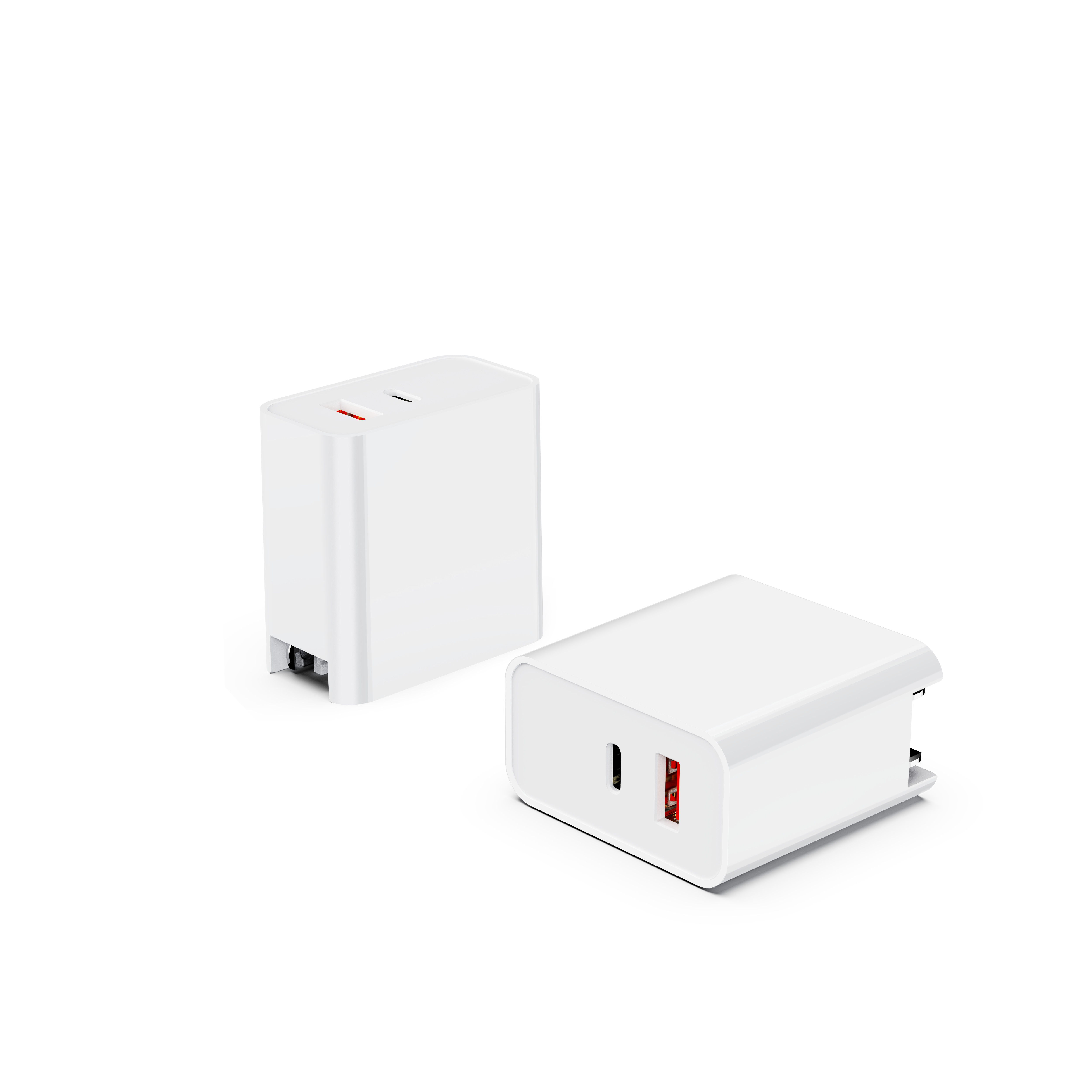 Fast Type C Charger Block 35W UAB A Charging Adapter Wall Charger Customized