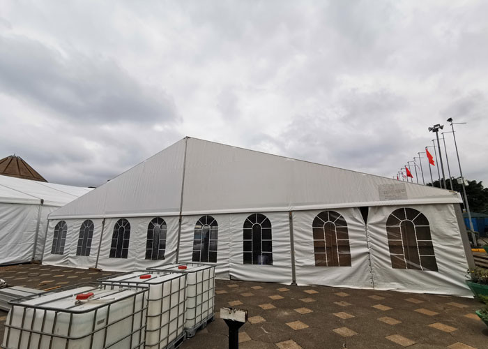 White 60m Elegant Clear Roof Wedding Event Tents