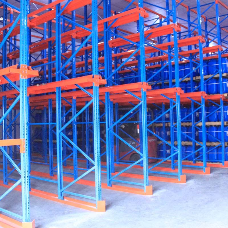 Cold Room Steel Heavy Duty Drive In Pallet Racking System Customized Depth