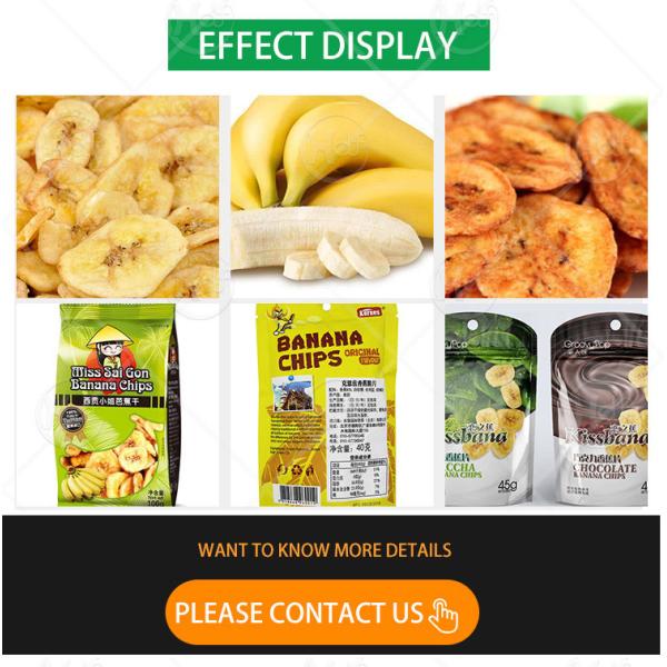 200kg One Hour Semi-Automatic Banana Chips Production Line Small Plantain Chips Machine