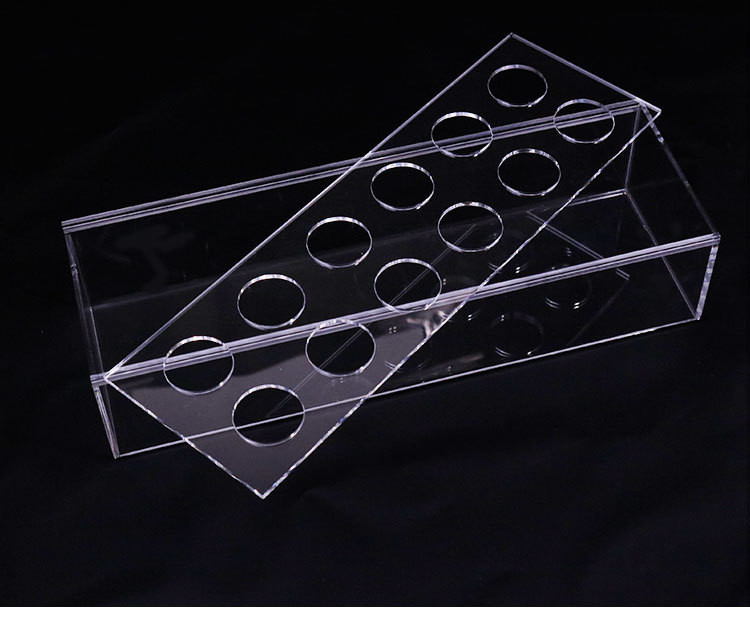 OEM ODM Tabletop Clear Acrylic Rectangle Vase , Wedding Acrylic Flower Display Box