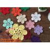 Buy cheap Lovely 3D Crochet Doily Clothing Accessaries Round Motif Doilies Flowers from wholesalers