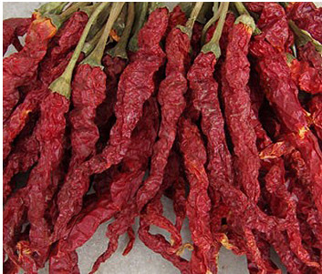 Anhydrous Xian Chilli Edible Dehydrating Cayenne Peppers Stemmed