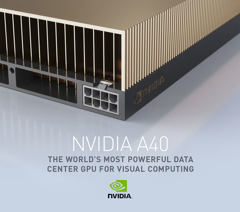 48G GDDR6 3xDP 384 Bit Nvidia GPU Server Tesla A40 For Computing Graphics Card Computing Card