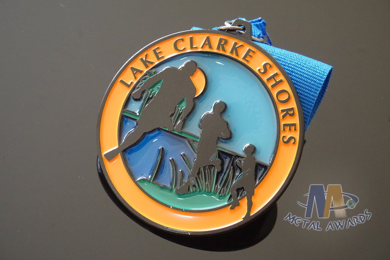 Translucent Enamel Conbine Soft Enamel Medals Black Nickle Plating