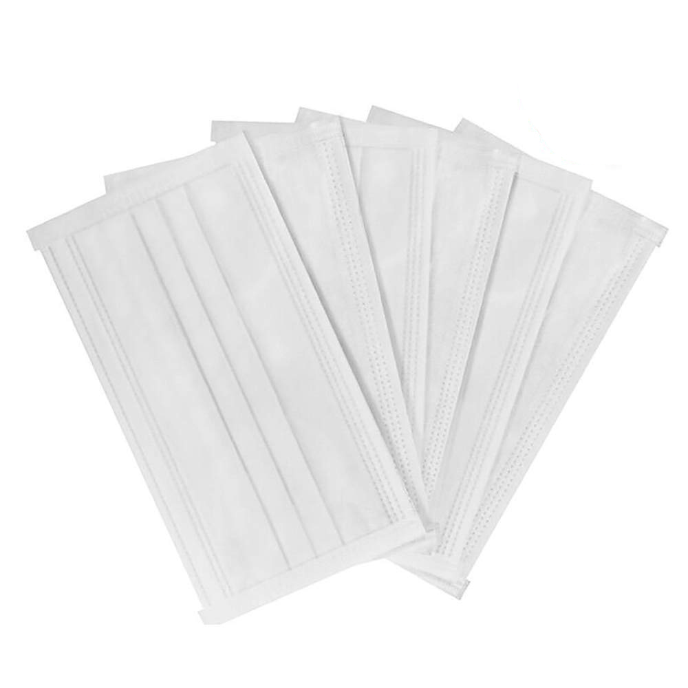 Anti Dust Non Woven Face Mask White Ear Loop Disposable Surgical Mask