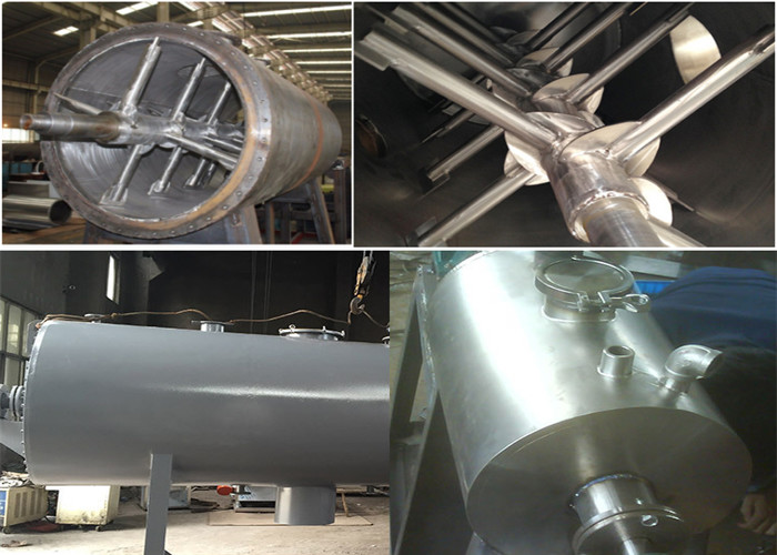 Internal Heat 22kw Vacuum Paddle Dryer Vacuum Drying Machine For Pulpiness