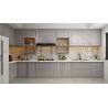 Buy cheap Customized Modern PVC Kitchen Cabinets L Shape Classic Grey Kitchen Cabinet from wholesalers