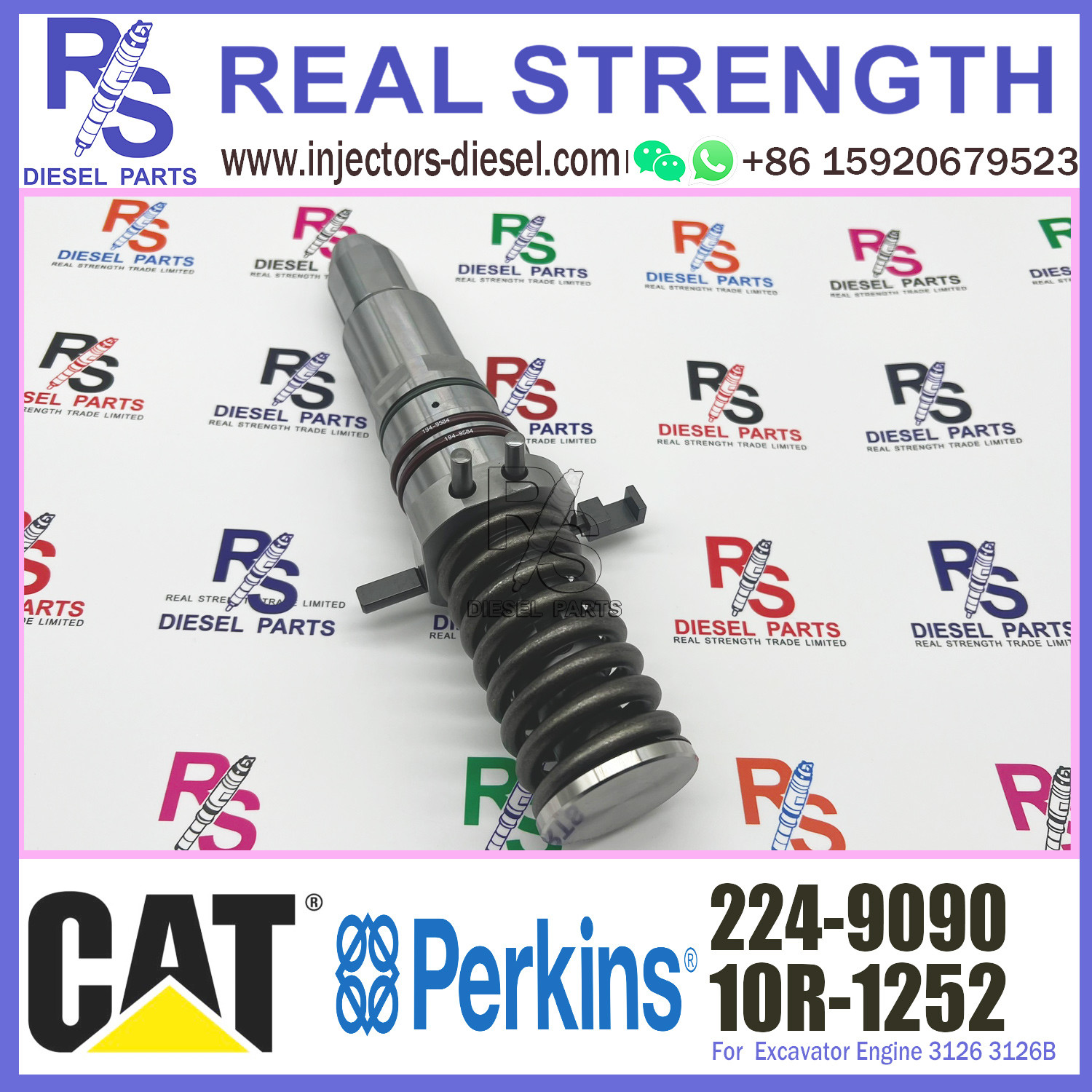 224-9090 EUI Diesel Injectors 10R1252 For Caterpillar 3606 3608 3612 3616