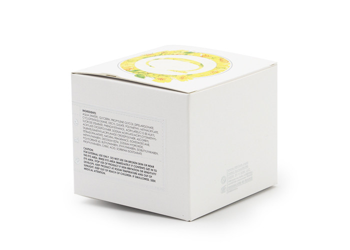 Embossed Cosmetic Box Packaging / Cosmetic Gift Boxes Both Sides Printed