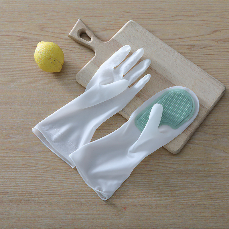 Silicone Dish Washing Gloves Reusable Cleaning Gloves Silicone Scrubber Gloves For Household, Bathroom Pet Bathing Cars