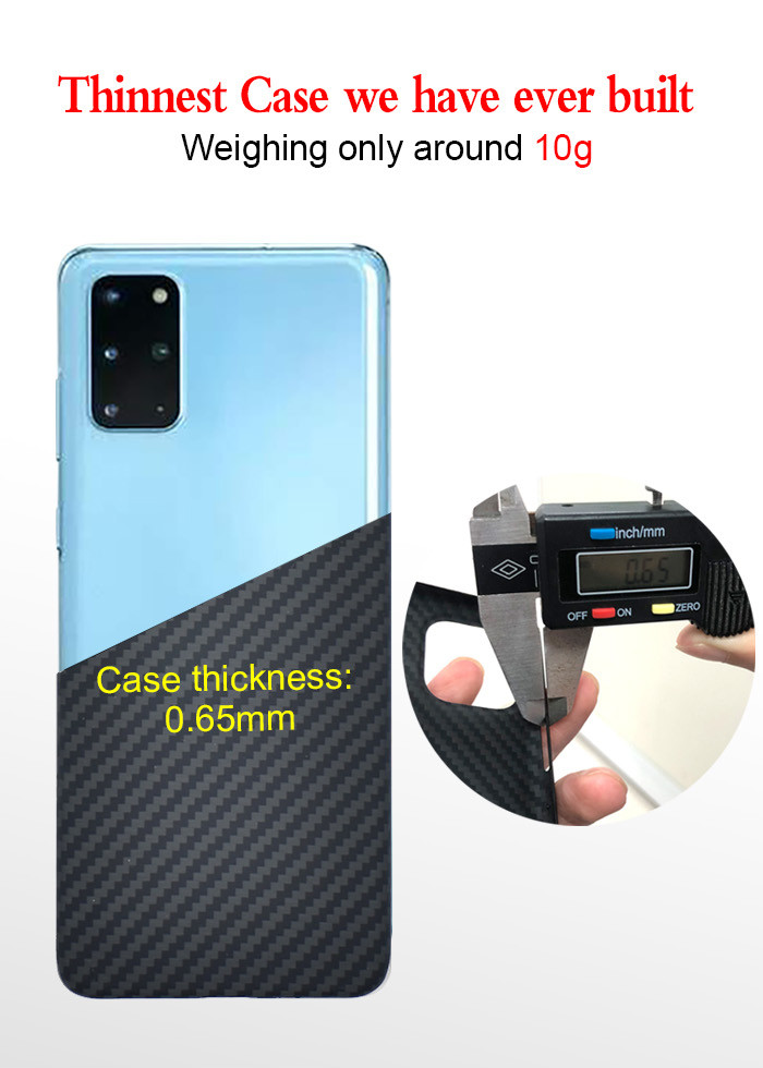 Samsung S20+ Black Matte Twill Aramid Fiber Samsung Case