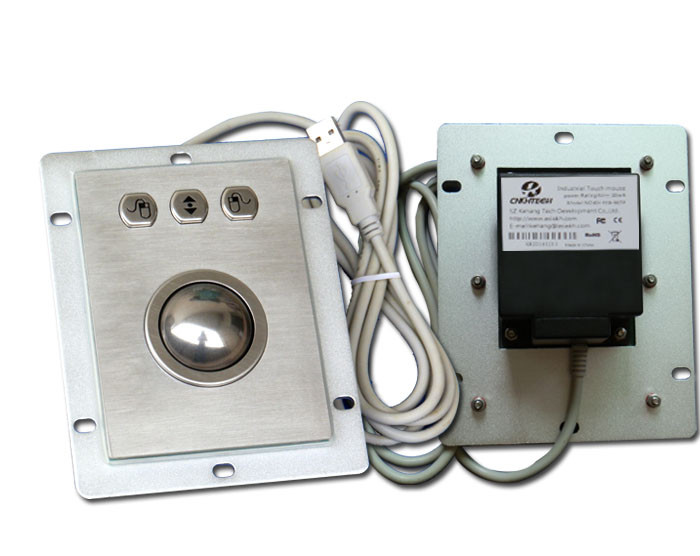 USB Port Industrial Trackball Pointing Device Dust Proof With 3 Mouse Buttons