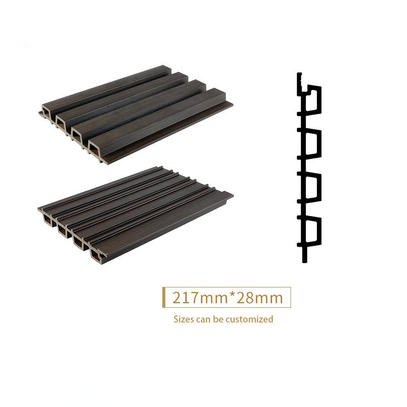11x86 Inch WPC Cladding Panel Wood Plastic Composite Groove Plank Wall Inside Red Floor Board