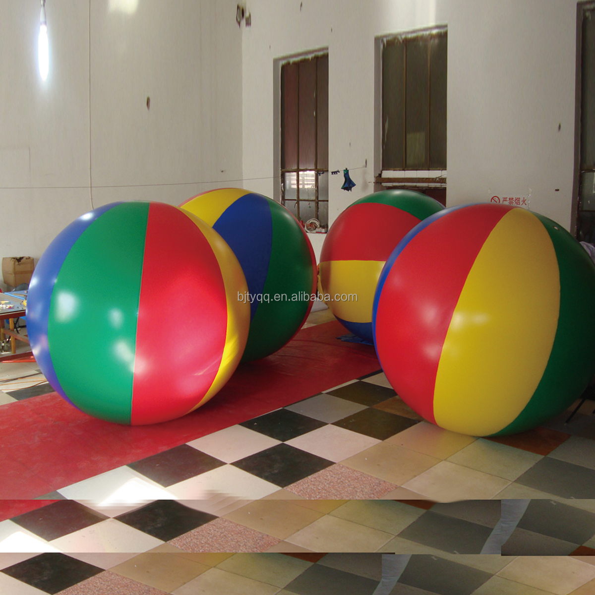 Flashing inflatable Helium waterproof led light moon planet balloon with sticks for christmas party event decorations
