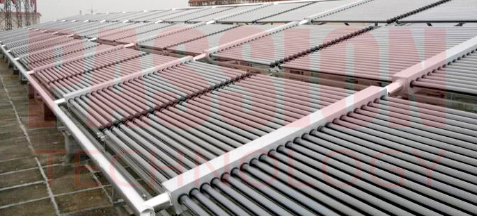 4500L Centralized Solar Water Heater Vacuum Tube Collector Solar Heating Solution