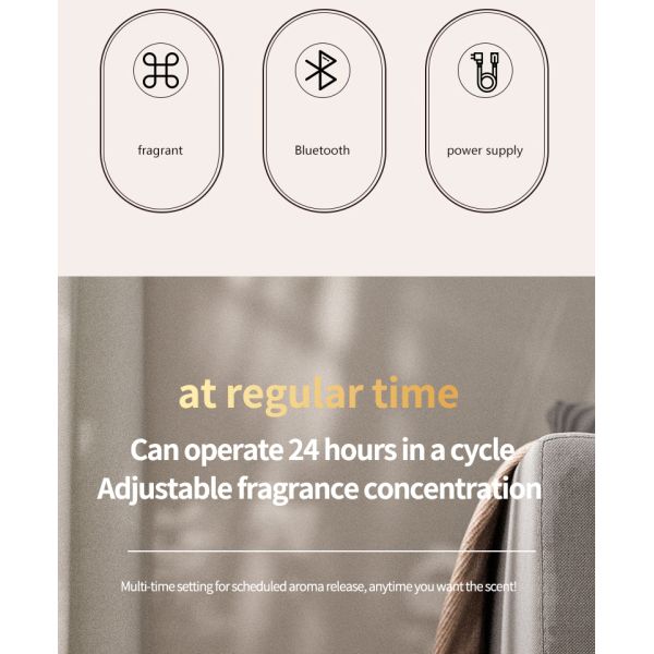 Wall Mounted Battery Operated Aroma Diffuser 2W With Adjustable Aroma Concentration