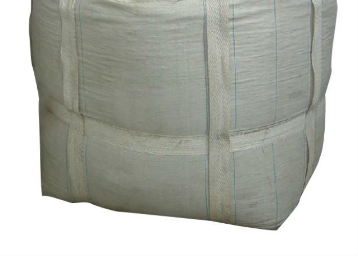 Cross Corner Loops PP Woven Jumbo Bags For Mineral Industrial Ore Side Discharge Design