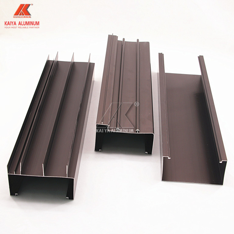 6063 T5 Structural Sliding Door Aluminum Window Extrusion Profiles Anodized