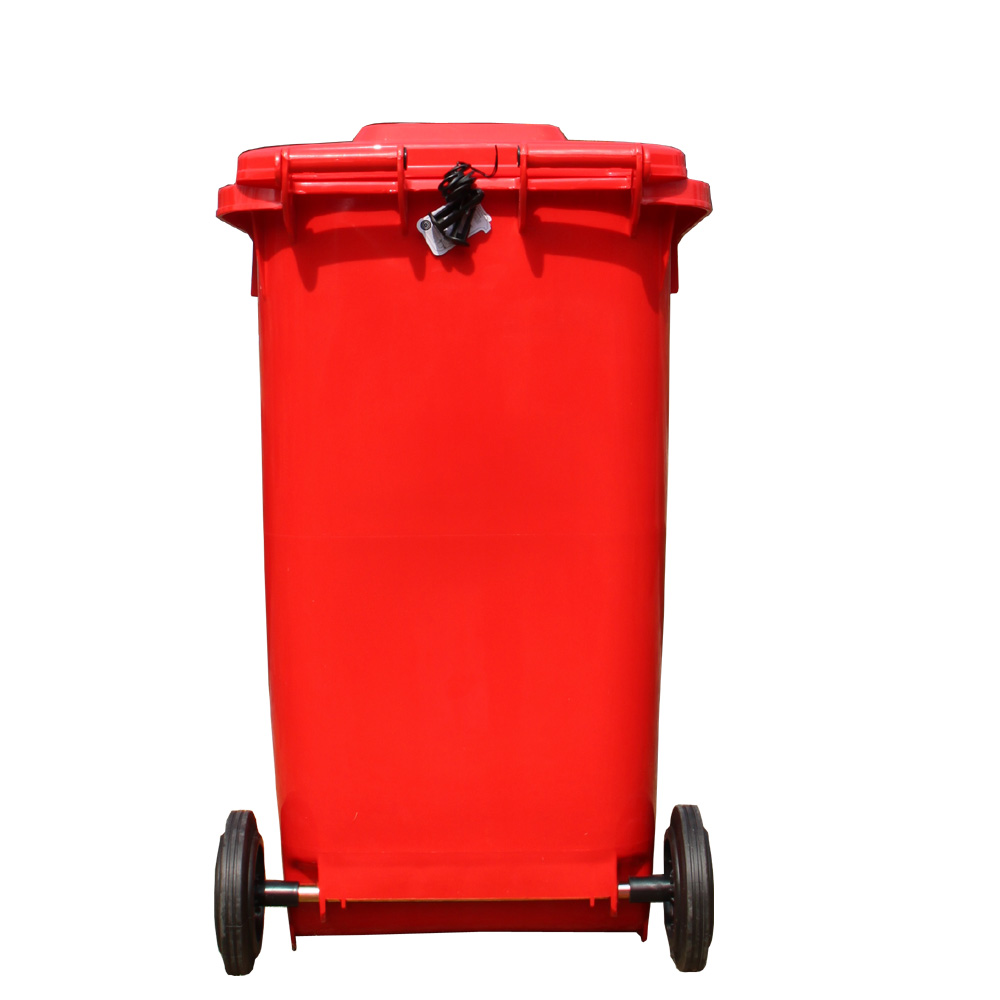 Outdoor plastic trash can usage 360 liter garbage bin in China dust bin with wheeled