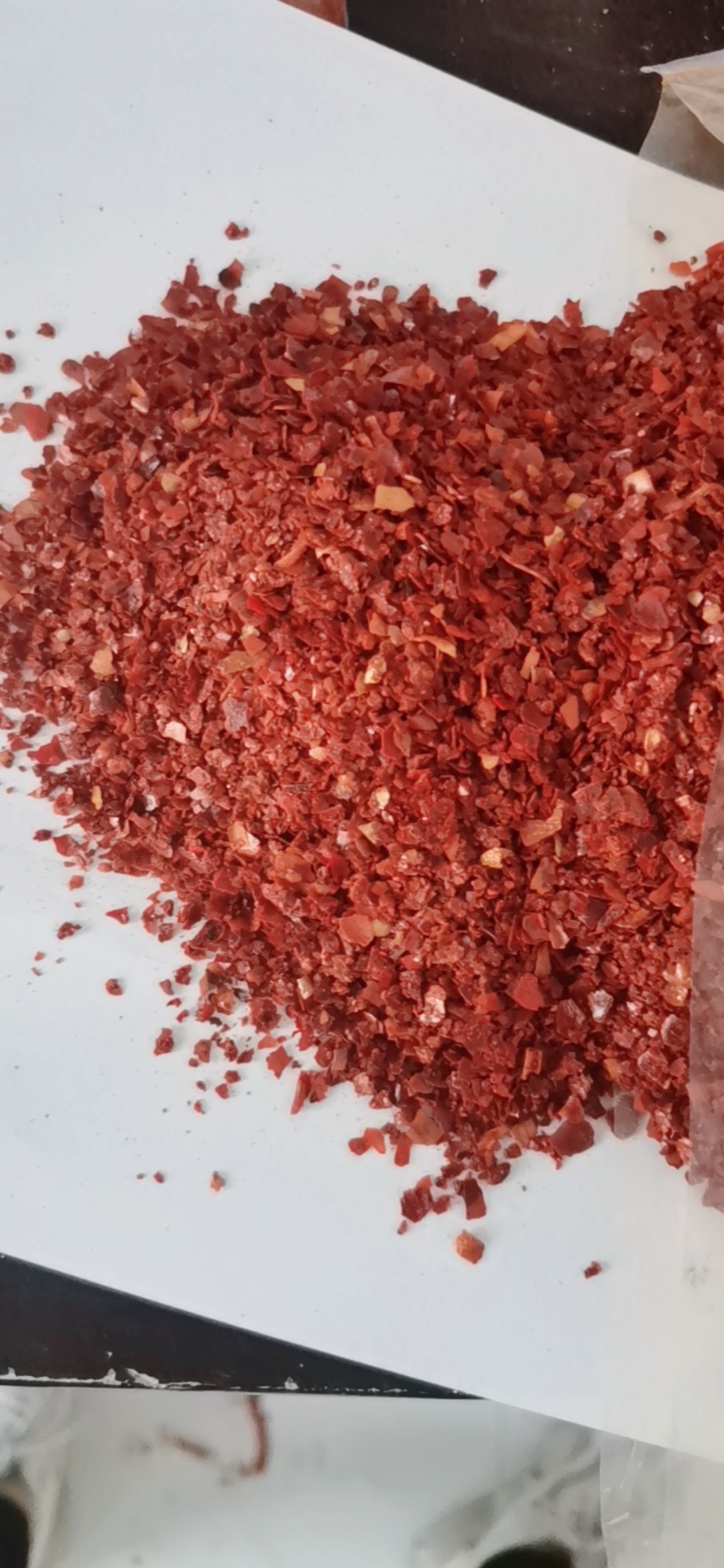 High SHU Dried Red Chilli Flakes Pungent Red Pepper Flakes For Pizza