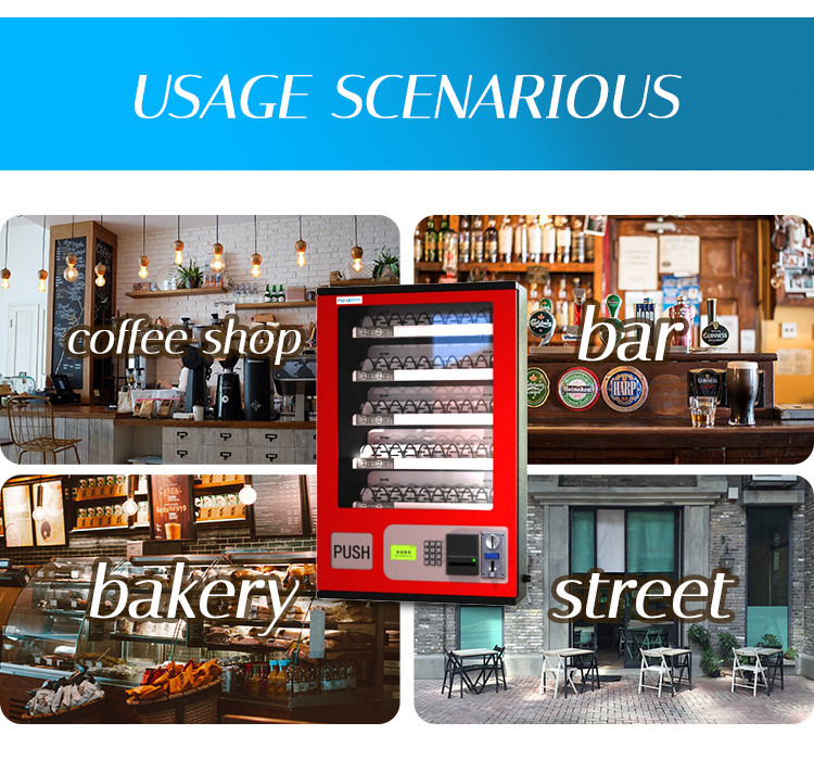 China Manufacturer Self Smart Cash Vending Machine For Foods And Drinks