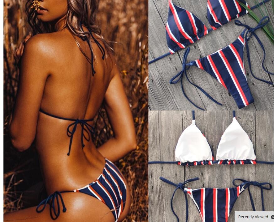 Bikini 2019 Sexy women bandage Bikini push-up brazilian Print swimwear beachwear swimsuit beach swimwear