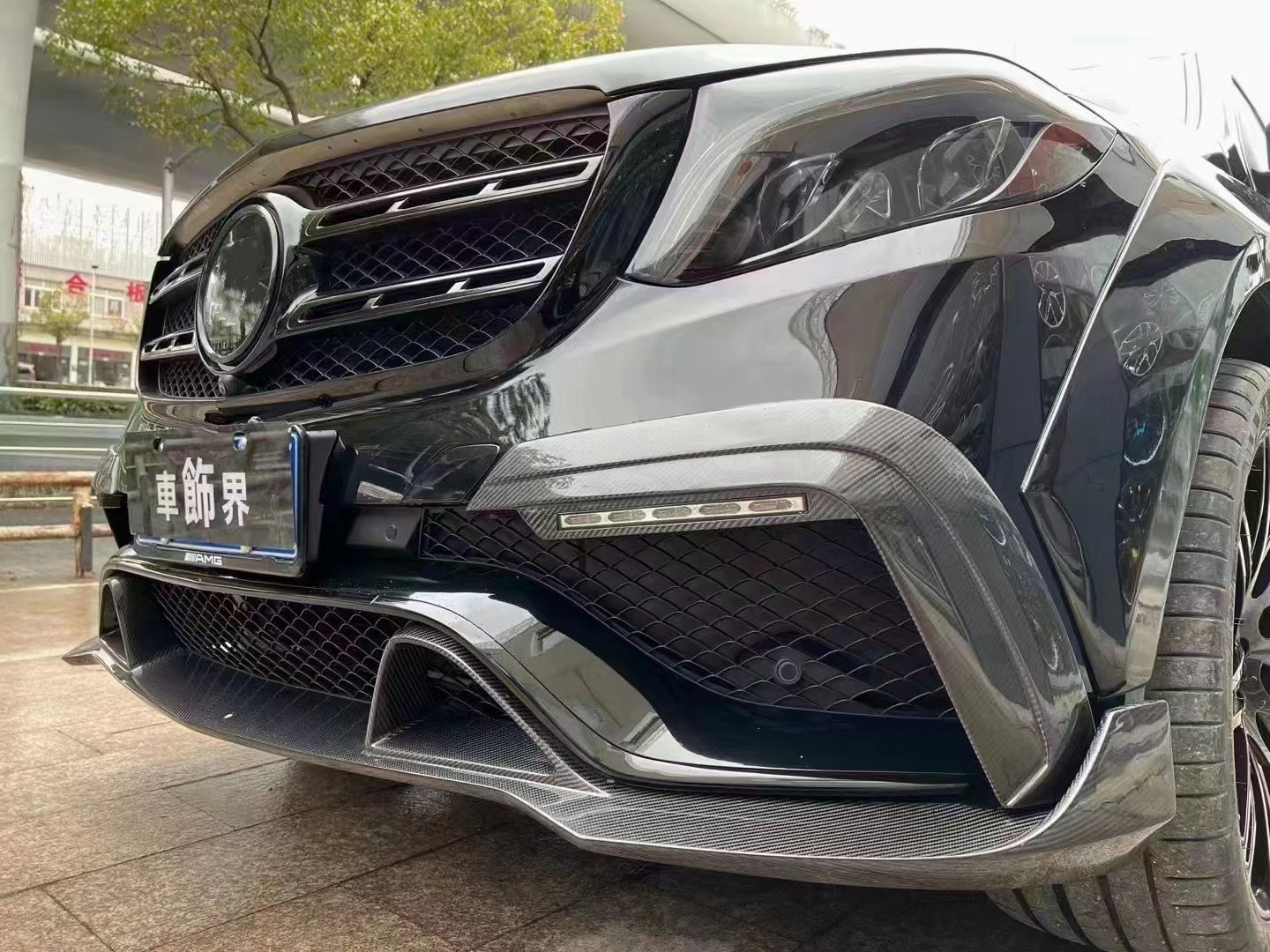 Carbon Fiber Body Kit for Bras Style GLS63 320 400 450 500 X166 Carbon Fiber Body Kit GLS63 Front Shovel Rear Diffuser