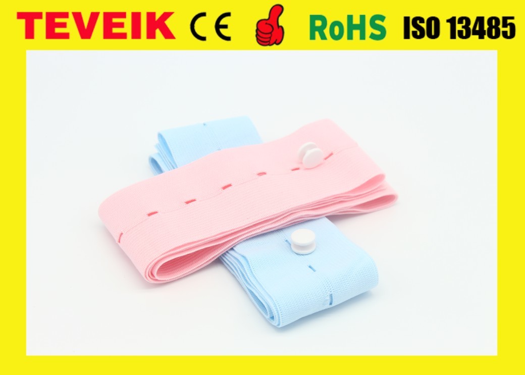 Hot Sale Fetal Abdominal CTG Belts Disposable Latex Free CTG Belt with Button