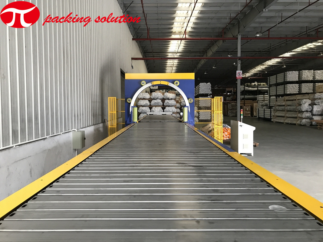 Steel Copper Horizontal Wrapping Machine GG1200 2.4kw Power Output Panel Rotating Speed 70r/Min
