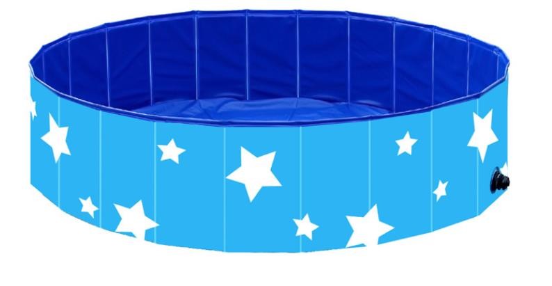 High quality Blue & Pink Pet Swimming Pool Portable Pool Dogs Cats Bathing Tub Bathtub Wash Tub Foldable Pet Bath Pool