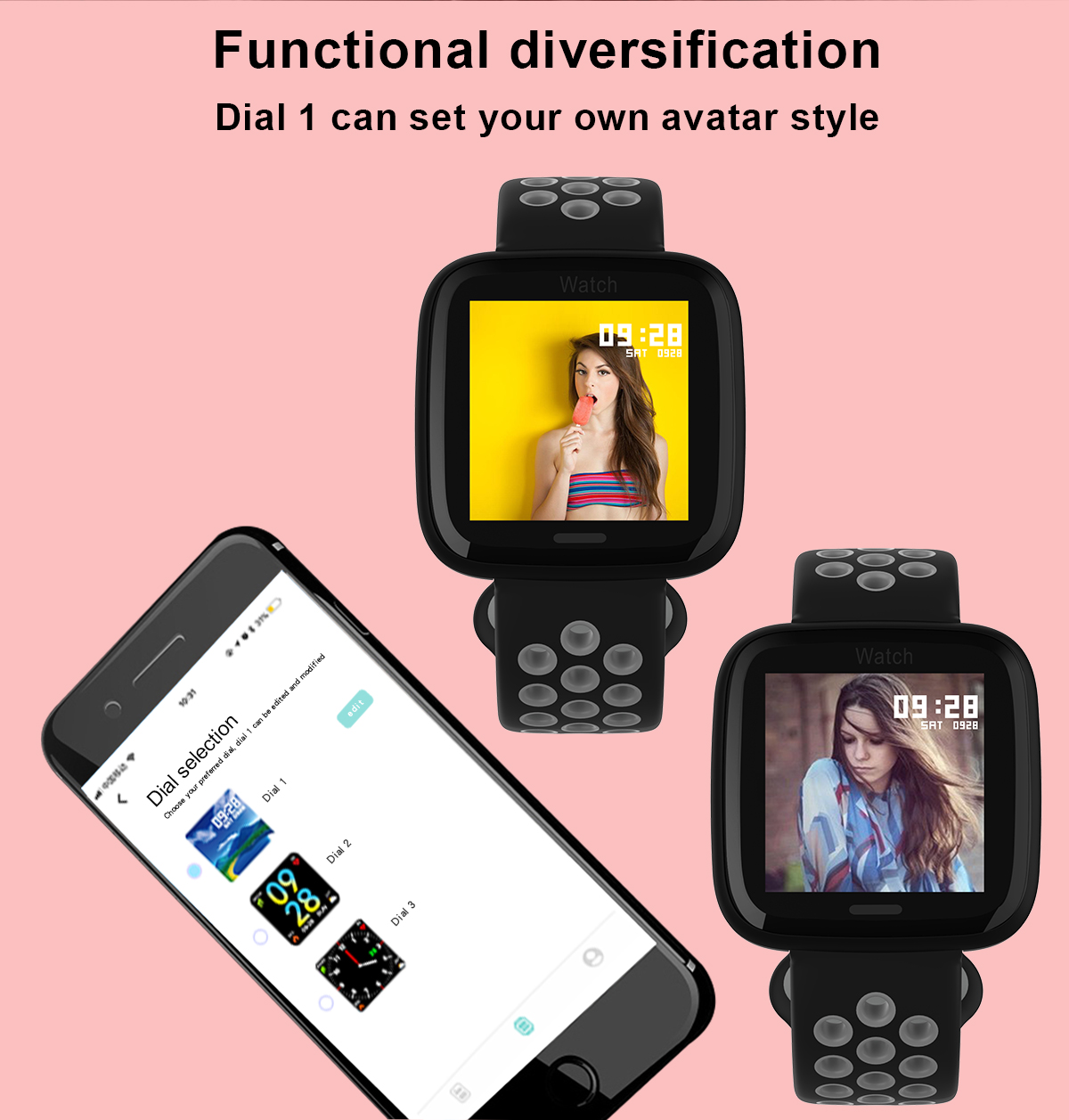 IP67 TPU Silicone Strap Smart Watch 170 MAh Health Sleep Monitoring Smartwatch Speech Recognition