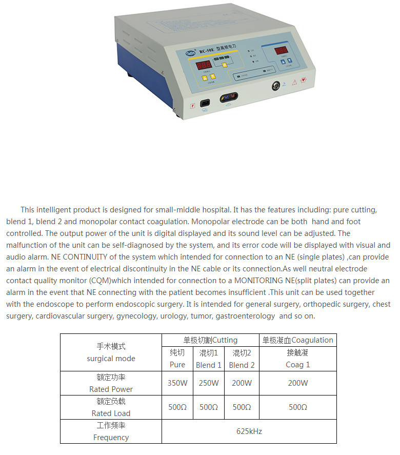 Scalpel Electrosurgery System Veterinary Electrosurgical Unit