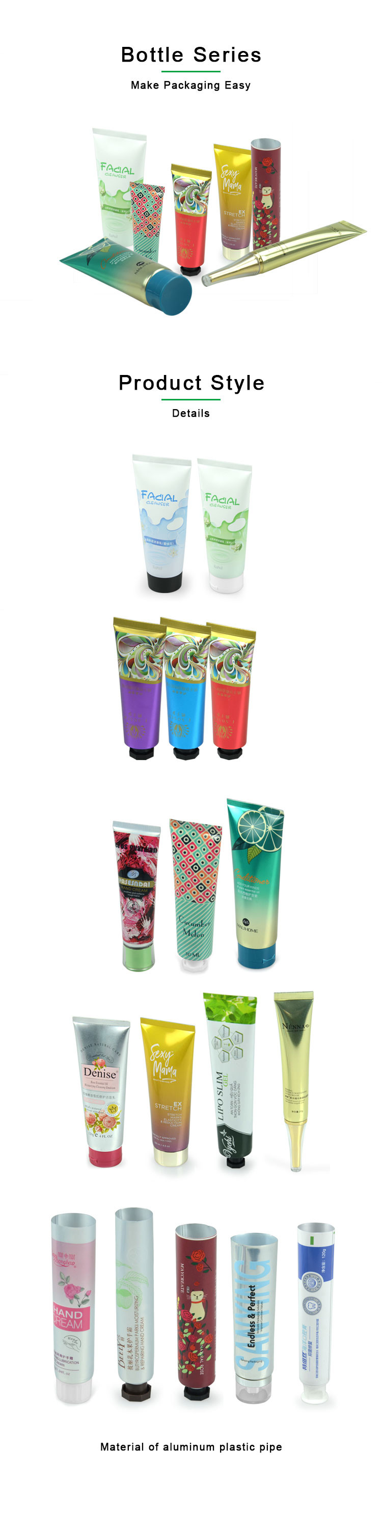 ABL 30ml Facial Cleanser Refillable Hand Lotion Tubes Plastic Squeeze Tubes With Caps