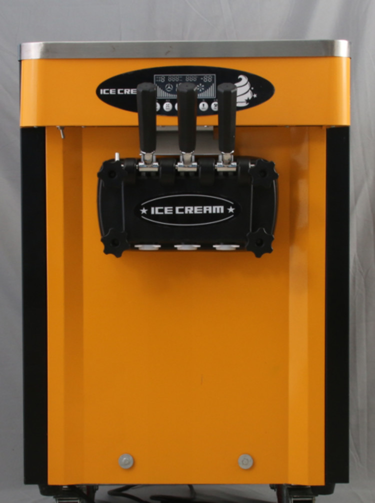 Three Flavor Soft Ice Cream Machine Painted Steel 20L Ice Cream Making Machine Factory Price
