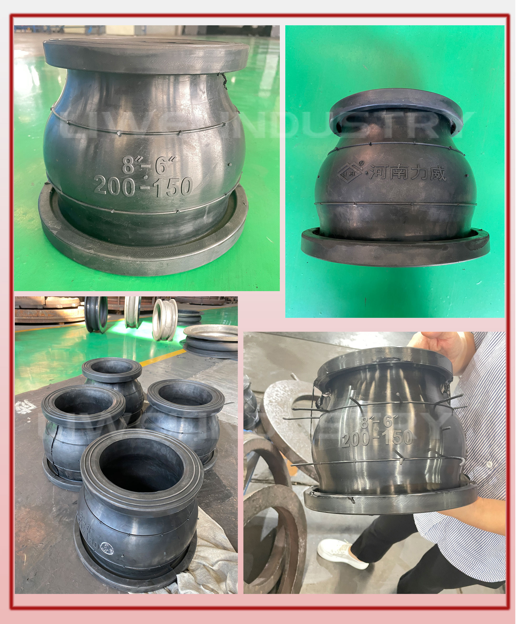 Mold Type More Than 2000 Molds Of Different Sizes Concentric Reducing Rubber Joint PN6-PN40 NBR