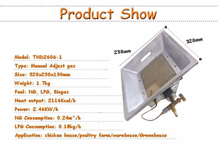 Manual Ignition LPG Poultry Brooder Heater Gas Brooder For Husbandry Equipment
