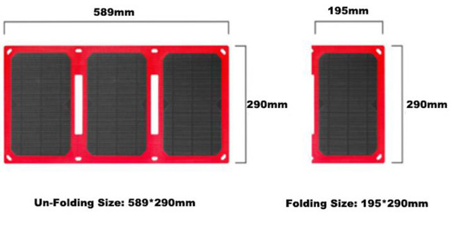 50w Portable Photovoltaic Solar Panels Floding Solar Battery Powered Travel Charger 700g