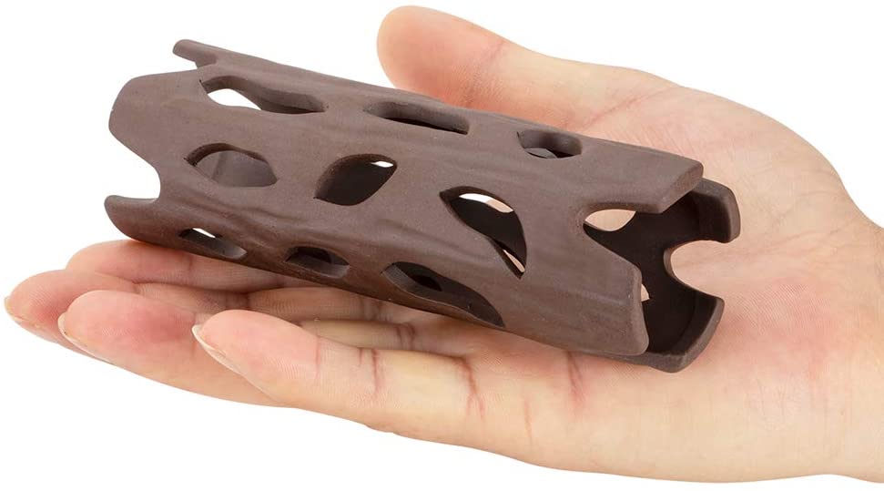 HYGGER Ceramic Realistic Wood Saltwater Tank Accessories