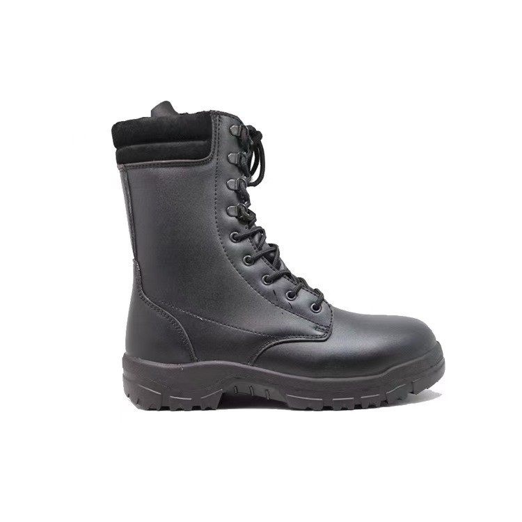 Men Black Full Grain Desert Boots Versatile Training Work and Hiking Footwear