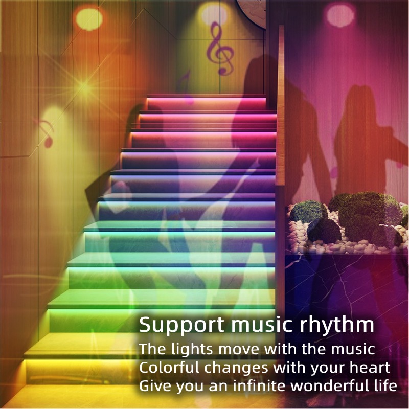 110lm Tuya Smart Stair Lights DC12V 1W Smart WiFi LED Light 6500K