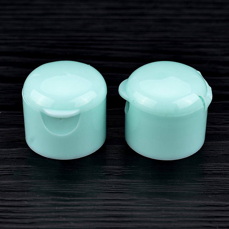 Light Green PP Reusable Round Screw Cap , 20/410 Flip Top Cap