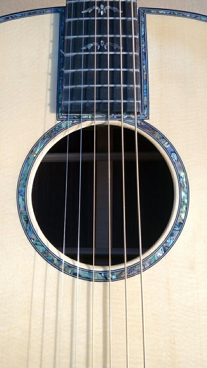 All Solid Spruce 914 Round Body Left Hand Acoustic Guitar