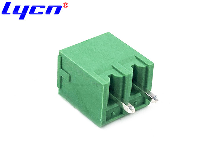 Pluggable Male PCB Terminal Block 3.81 mm Pitch 1*2P Straight Green