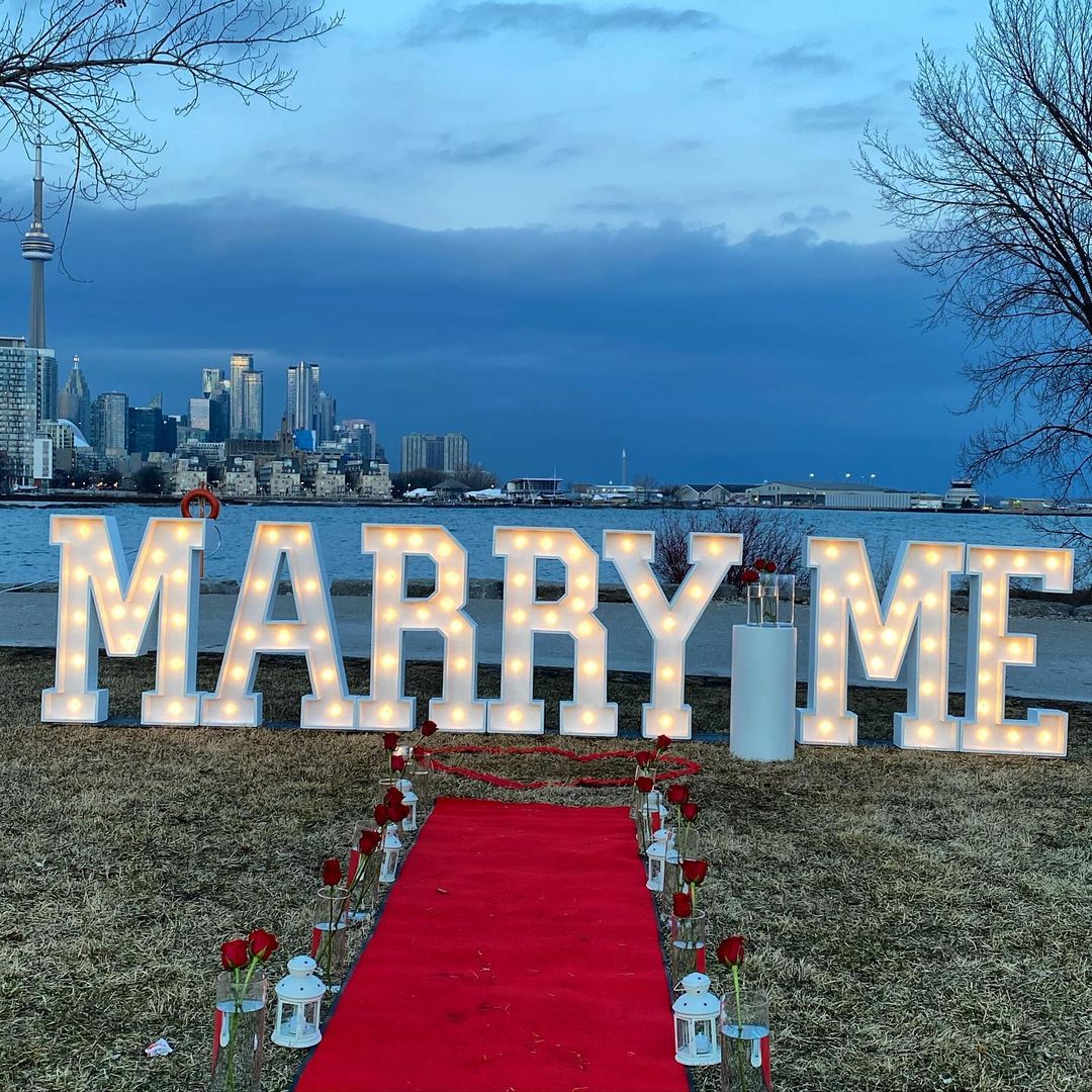 5000 Hours Working Lifetime Marquee Light Up Letters Will You Marry Me Neon Sign Wedding Party Sign