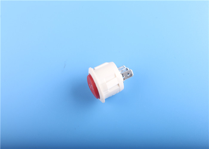 Mini Red ON OFF Round Led Rocker Switch Single Pole Single Throw For Automotive