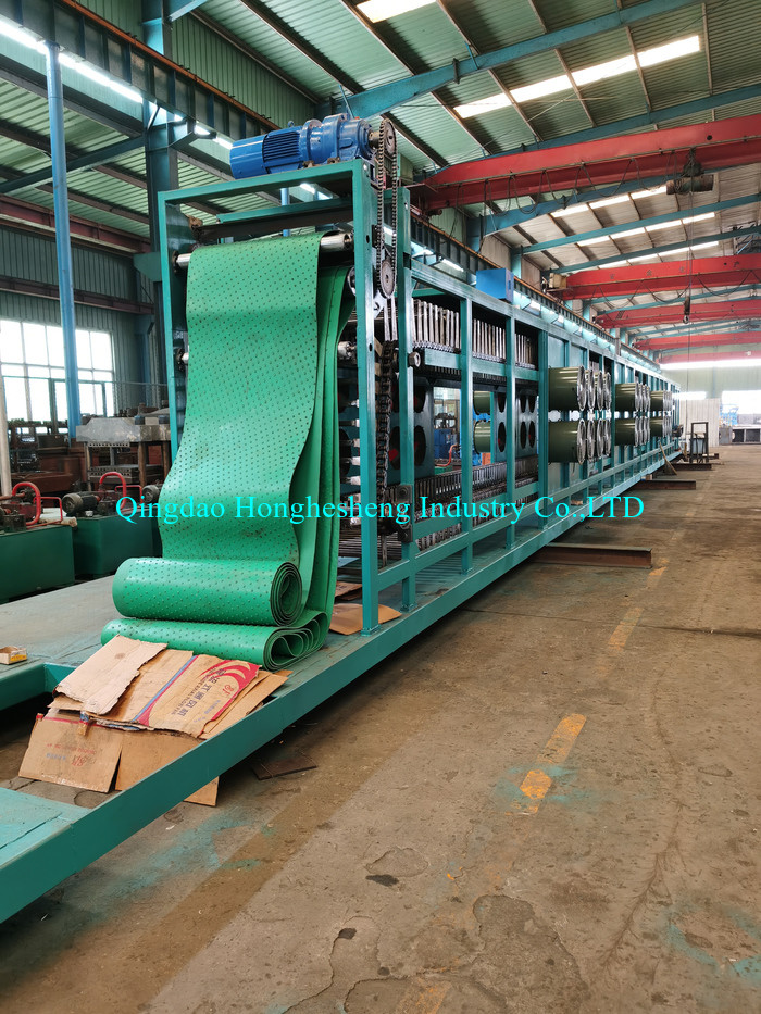 Multilayer Mesh Belt Rubber Film Cooling Equipment 400m/Min