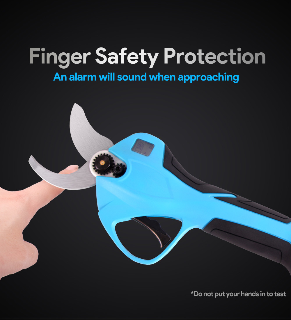40mm Electric Garden Pruner China Pruning Shears With LED And 3 Batteries For Orchards And Vineyards