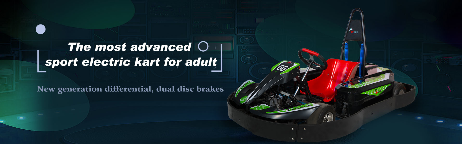 70km/H Pro Racing K1 Electric Go Kart 10.5Nm With Single Hydraulic Disc Brake